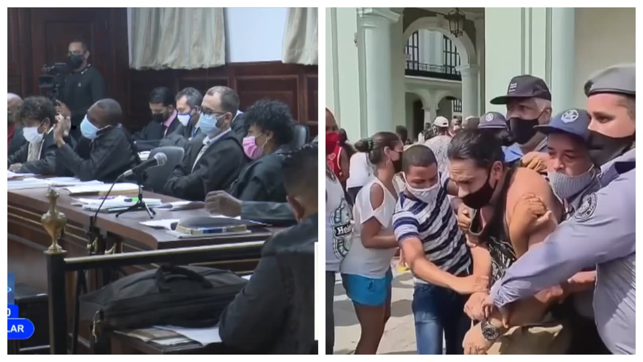 Jóvenes cubanos son condenados a penas de entre 5 y 20 años por las protestas del 11 de julio 