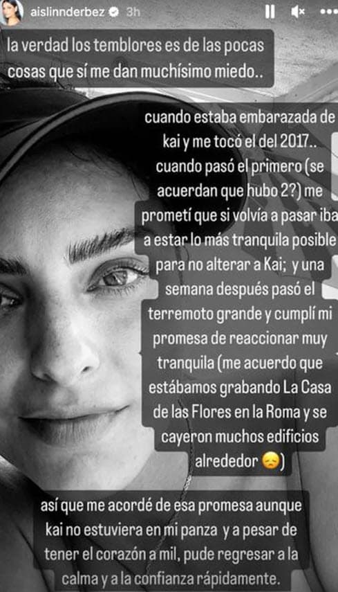 Aislinn recuerda l sismo del 19 de septiembre de 2017 en la Ciudad de México.