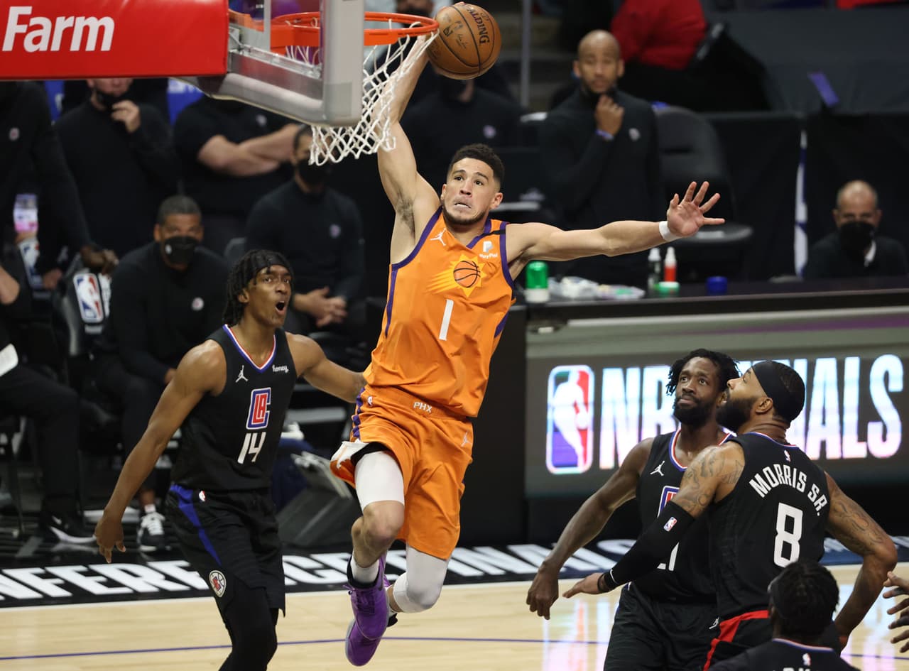Este 30 de junio los Suns volvieron a enfrentar a Los Ángeles Clippers buscando su cuarto triunfo en la final de Conferencia Oeste.
<br>