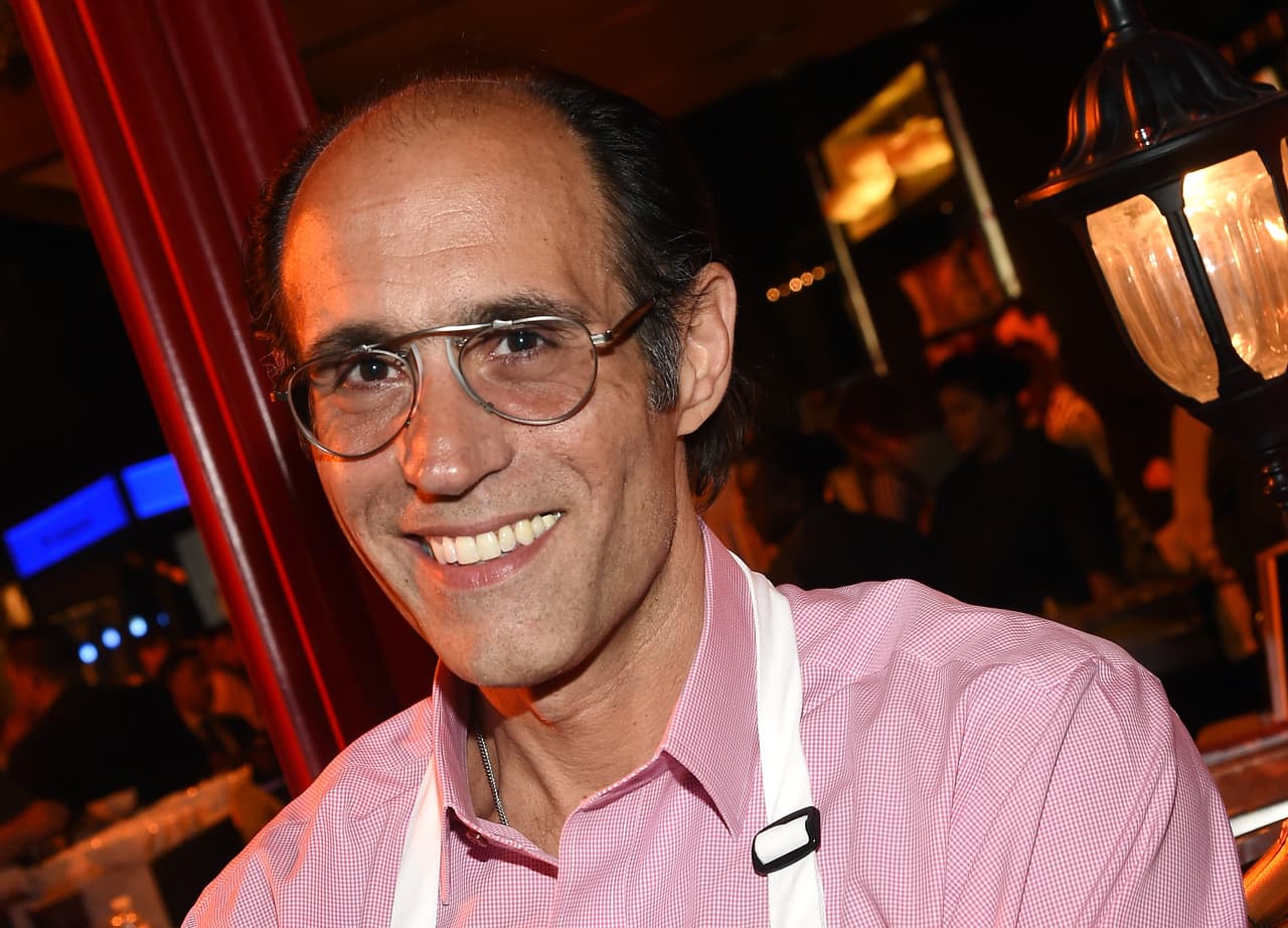 LAS VEGAS, NV - APRIL 24: Chef Frank Pellegrino Jr. poses at the Rao's booth during Vegas Uncork'd by Bon Appetit's Grand Tasting event at Caesars Palace on April 24, 2015 in Las Vegas, Nevada. (Photo by Ethan Miller/Getty Images for Vegas Uncork'd by Bon Appetit)