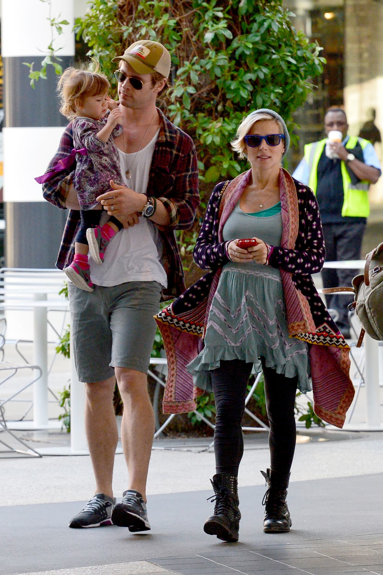 La mayoria de las veces van acompañados de sus retoños.