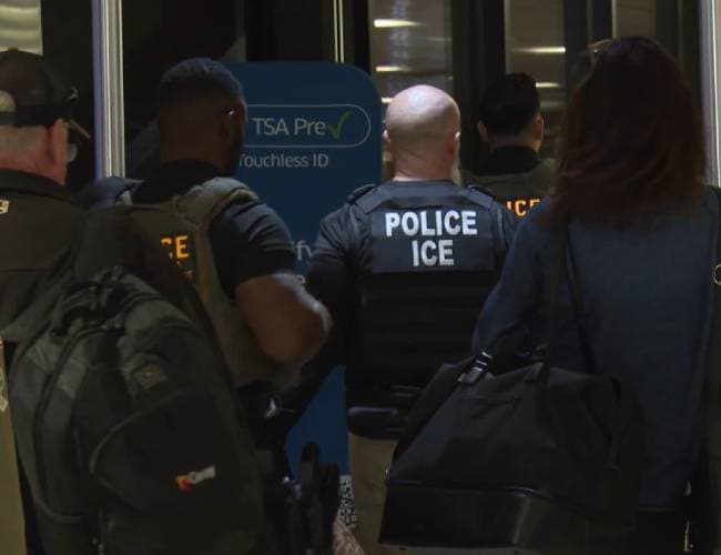 N+ Univision Arizona captó la llegada de agentes de ICE al Aeropuerto Internacional Phoenix Sky Harbor.