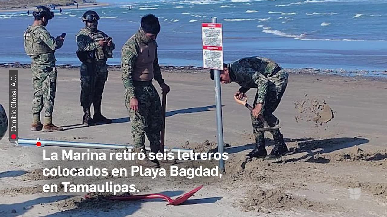 México retira letreros de “zona restringida de defensa de EEUU”