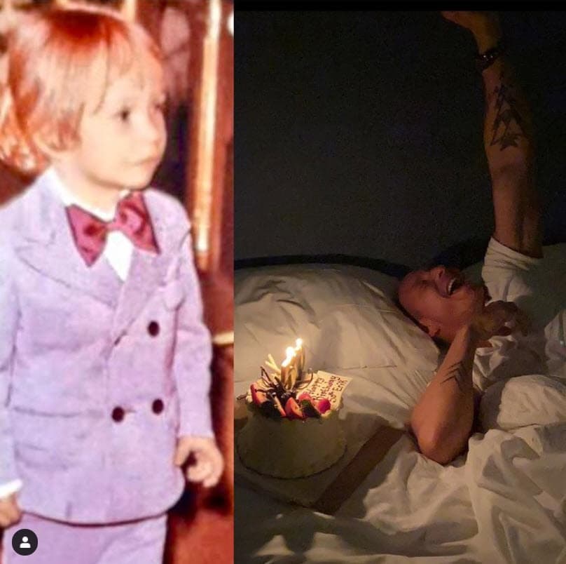 La conductora de Hoy utilizó una fotografía de la niñez del cantante y una actual: "Este güerito chiquitito y hermoso, ¡ya tiene 50! ¡Felices 50 amorcito! ¡Celebro cada instante de tu vida!", escribió al inicio.
<br>