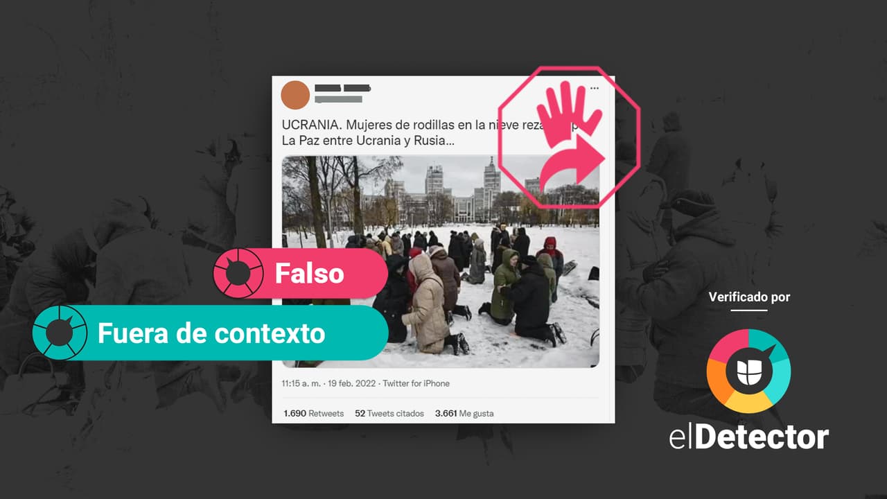 La foto está fuera de contexto; quienes la publicaron omiten datos importantes como 
<b>e</b>l año, situación y lugar real en la que se registró.