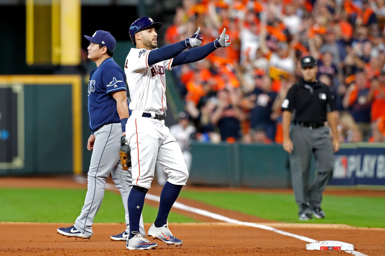 Triunfo con autoridad de los Houston Astros, 6-1 a los Rays, para avanzar a la Serie de Campeonato.