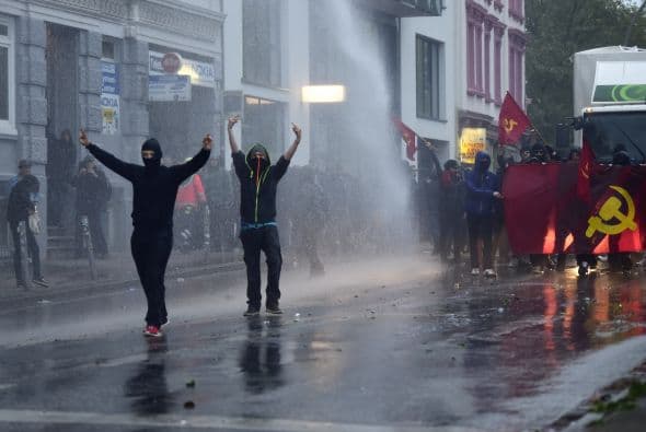 La manifestación central de la Federación de Sindicatos Alemanes sucedió en Bremen.
