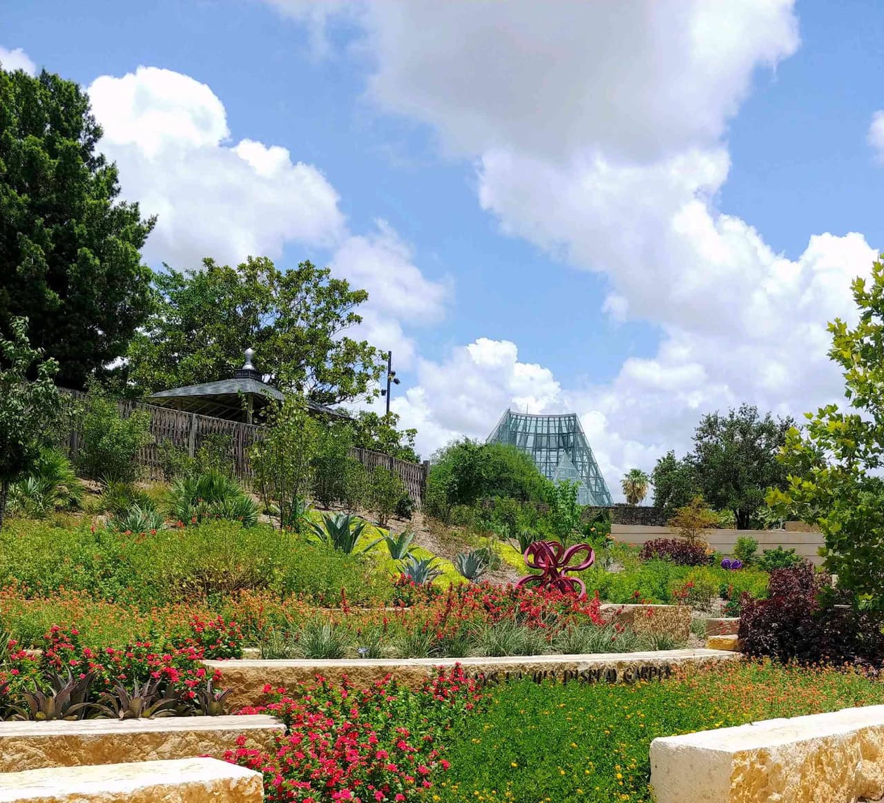 El evento se llevará a cabo en el 
<b>Jardín Botánico de San Antonio, 555 Funston Place, San Antonio, TX, 78209.</b>
<br>
<br>La ruta de exhibición tiene un poco más de una milla de largo. Este es un evento a pie autoguiado, no hay traslados ni recorridos.