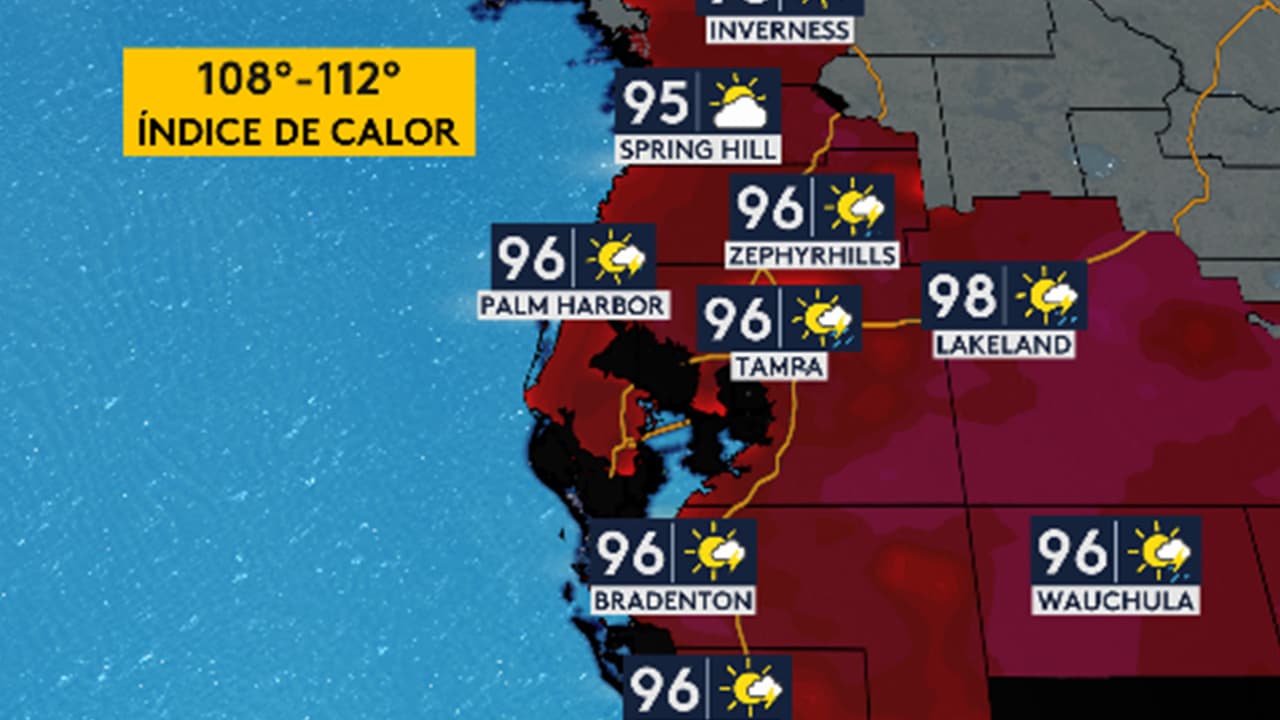 Advertencia de calor por quinto día consecutivo en la Bahía de Tampa: ¿cómo estará el fin de semana?