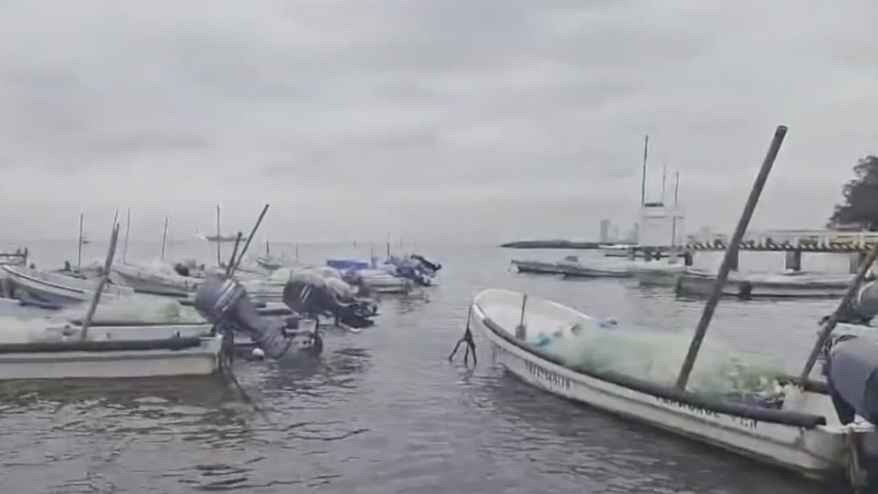 Activan alerta gris en Veracruz, México, por las fuertes lluvias de la tormenta tropical Isaias
