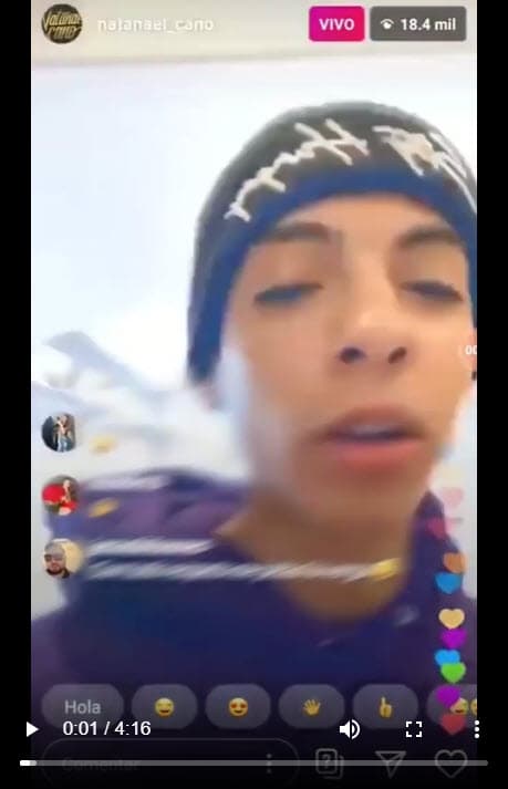 En una transmisión en vivo por Instagram lo llamó 
<b><a href="https://www.univision.com/famosos/sin-mencionar-a-pepe-aguilar-el-nino-de-19-anos-natanael-cano-vuelve-a-dejarle-saber-que-se-equivoco-video" target="_blank">"pendejo" y "corriente". </a></b>
<br>