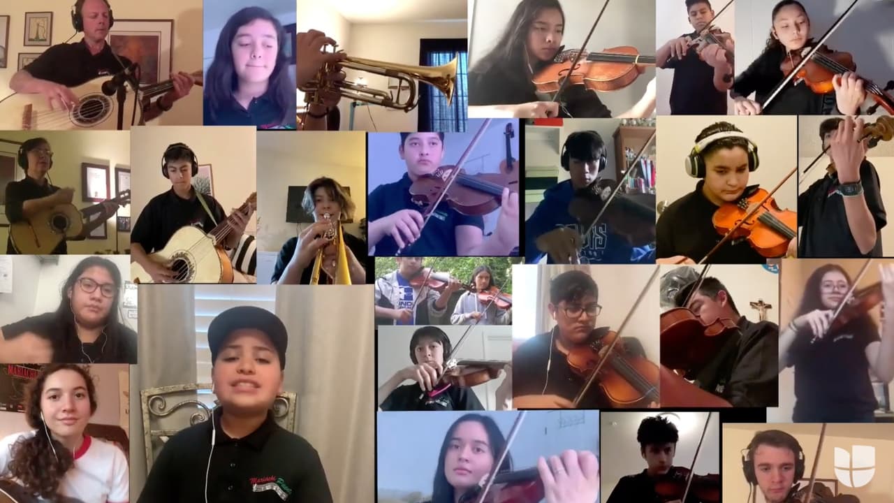 Aislados en sus casas, mariachis jóvenes mandan un mensaje de unidad