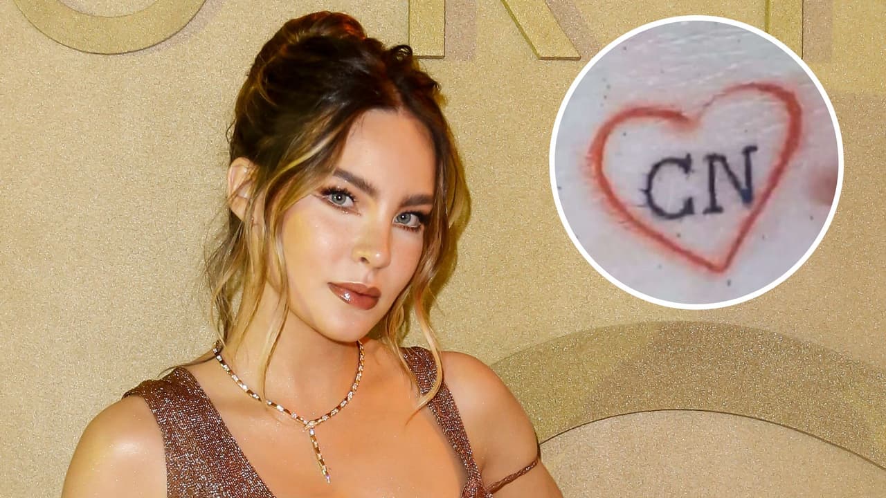 Belinda y el tatuaje de las iniciales de Christian Nodal