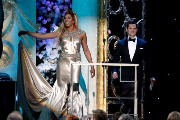 Laverne Cox y Matt McGorry, de 'Orange is the New Black'.