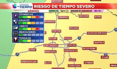 Todo indica que algunas de estas tormentas tendrán características de tormentas severas, como granizo grande, fuertes vientos y no se puede descartar un tornado.