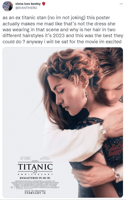 Internautas reaccionan al póster del reestreno de 'Titanic'