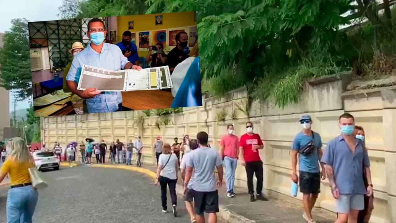 “Son minorías, no la mayoría”: Quejas tras Pedro Pierluisi pasar directamente a votar sin hacer fila 