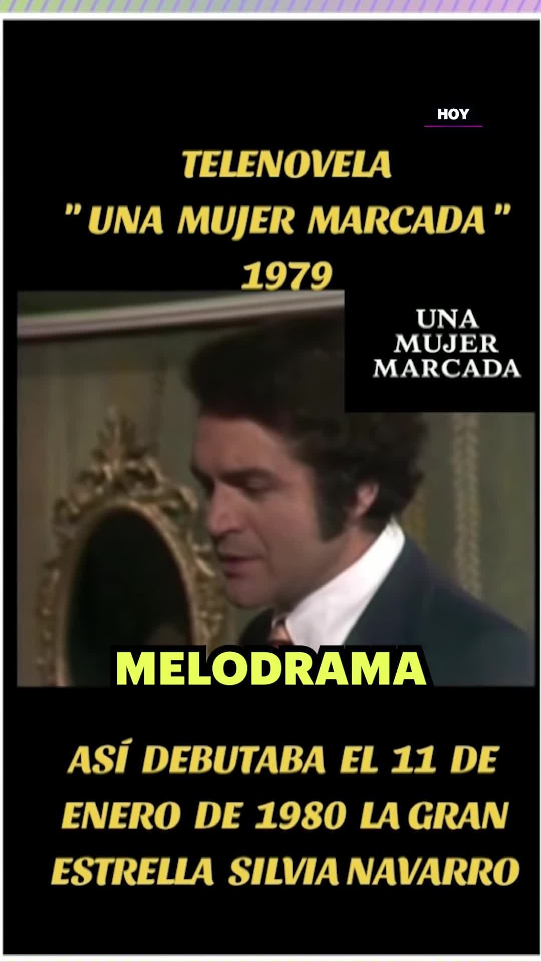 Fans de Silvia Navarro compartieron un video del debut de la actriz en telenovelas