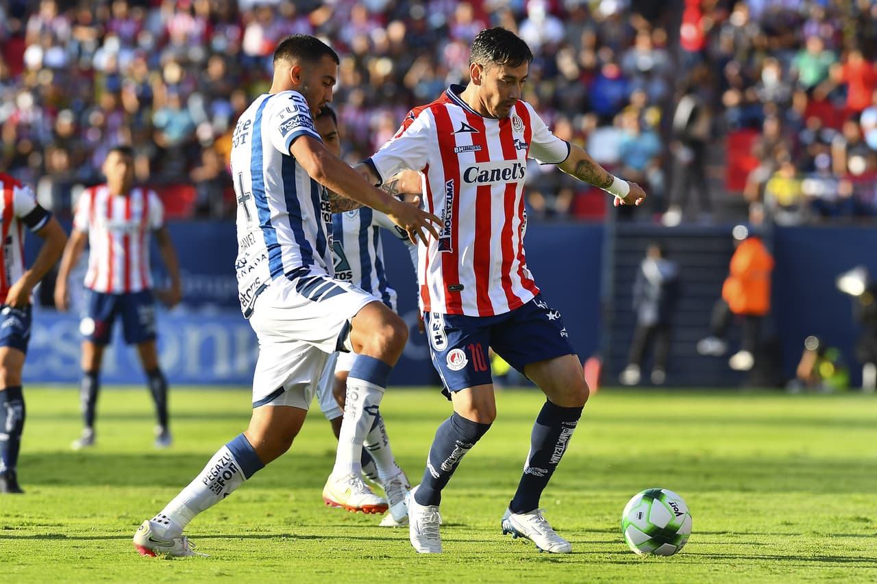 Atlético de San Luis le empató de último minuto (2-2) a Pachuca en la ida de los Cuartos de Final.