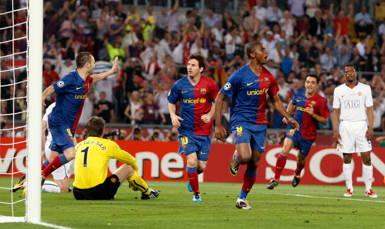 <b>¡Eto'o marcó el primero!</b>
<br>Apenas corría el minuto 10 del primer tiempo cuando el camerunés adelantó al conjunto español.