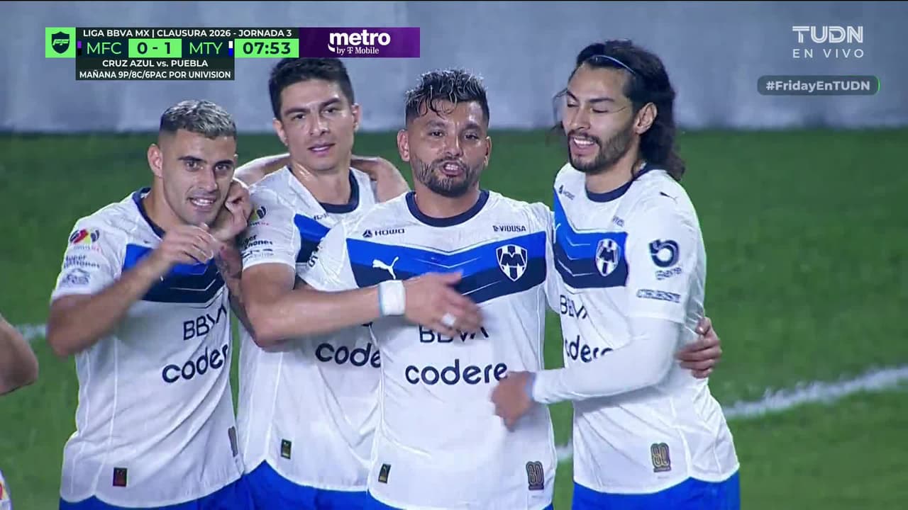 ¡Gol de Rayados! Canales mete un bombón al área y Tecatito finaliza de cabeza