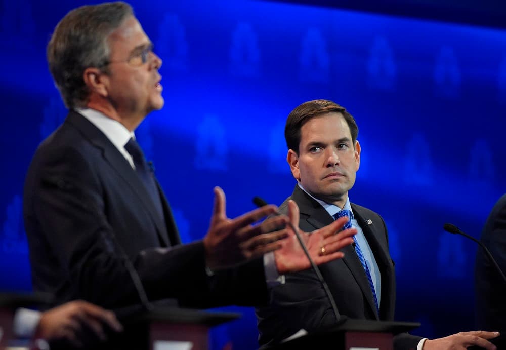 ¿Le sirvió a Bush atacar a Rubio en el debate?