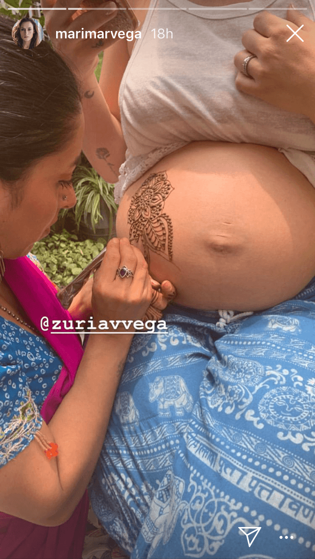 Por su parte, Marimar Vega también hizo públicas algunas imágenes de este momento.