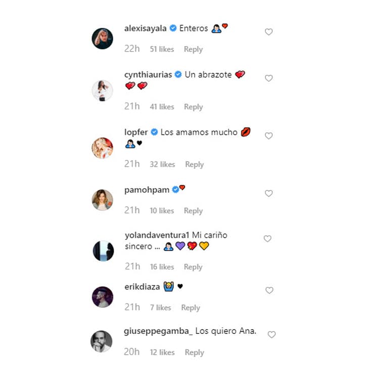 Famosos como Alexis Ayala y su esposa Fernanda López, la actriz Yolanda Ventura e incluso Giuseppe Gamba, actor que sustituyó a Pablo en la película, comentaron la imagen.