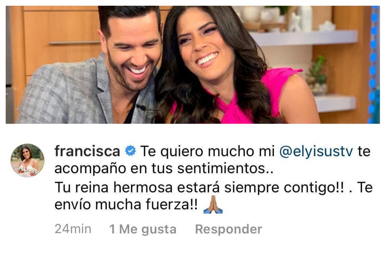 Mientras tanto, Francisca Lapachel le expresó su amor y también le brindó un fuerte abrazo en estos momentos.
<br>