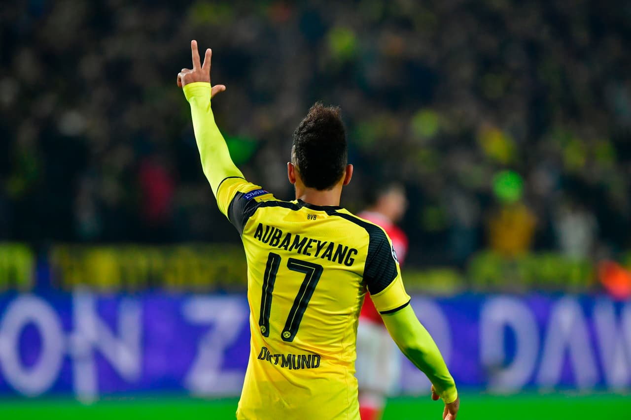 El gabonés Pierre Aubameyang es una de las grandes figuras goleadoras del fútbol alemán y europeo. Veloz y efectivo, podría ser clave del Borussia Dortmund contra Mónaco.