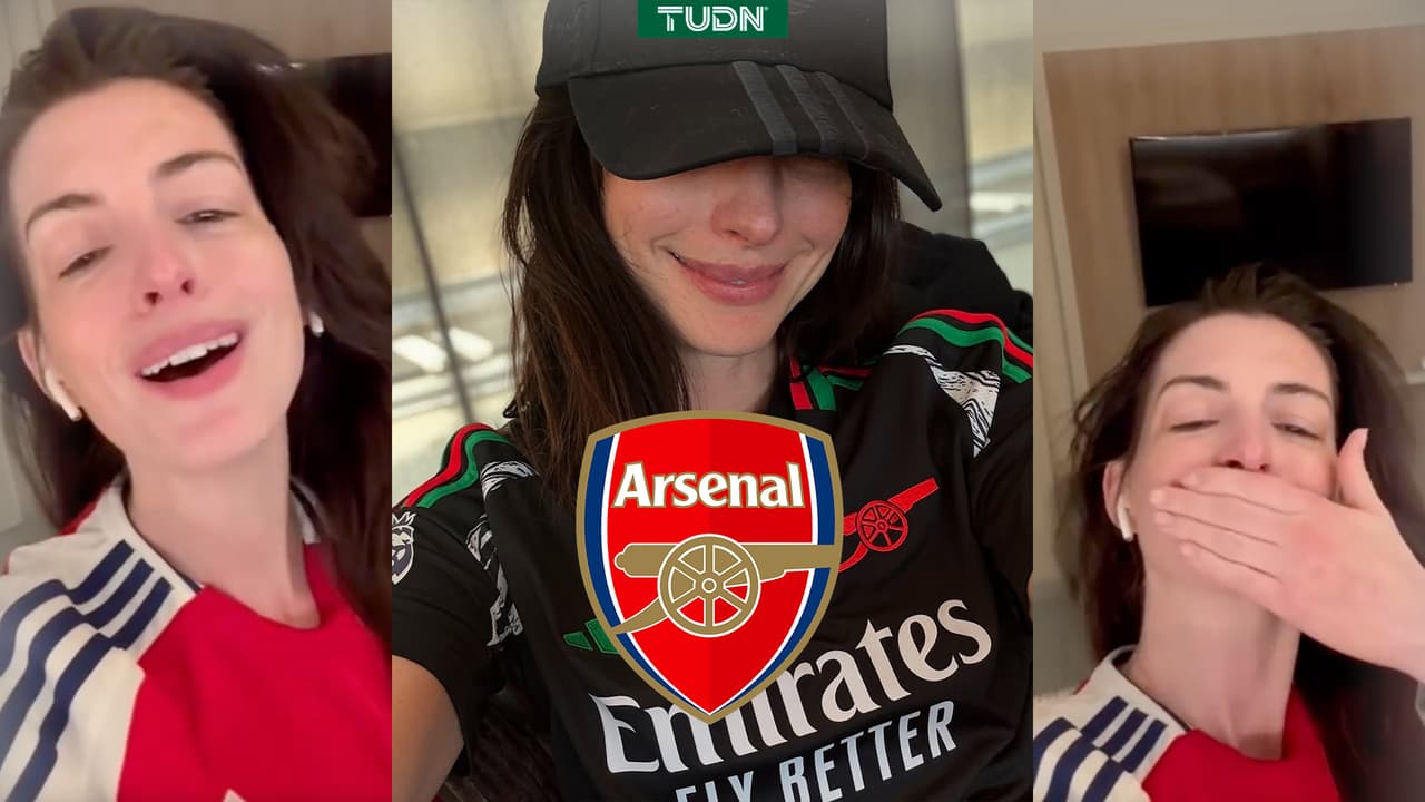 ¡Una Gunner más! Anne Hathaway muestra su amor por el Arsenal