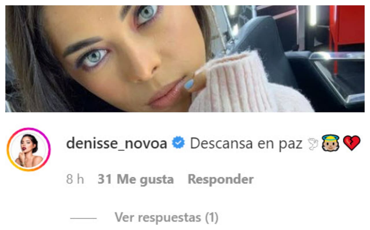 La actriz Denisse Novoa también manifestó sus condolencias.
<br>