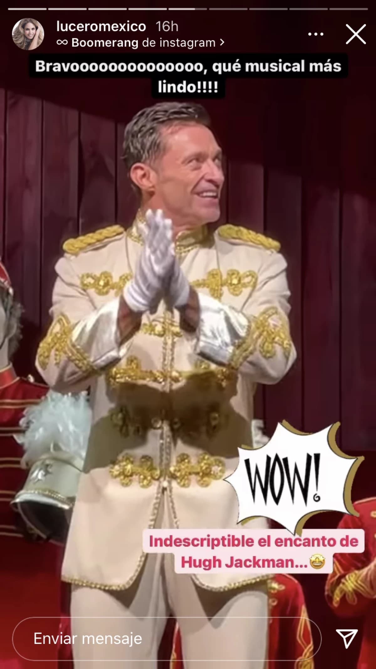 Una de las puestas que presenciaron fue 'The music man' que protagoniza Hugh Jackman.
<br>