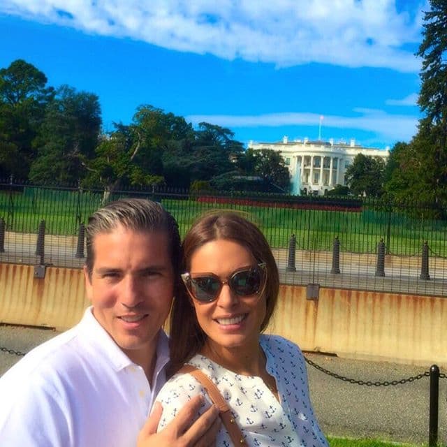 Gali y su amado pasando el fin de semana en Washington.