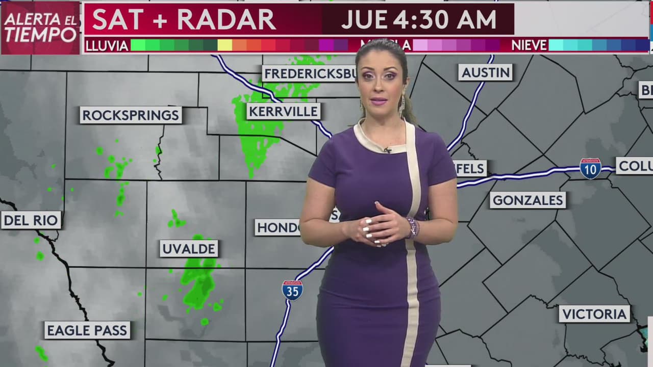 Ante próximo tiempo severo, ya se presentan los primeros aguaceros esta mañana en San Antonio