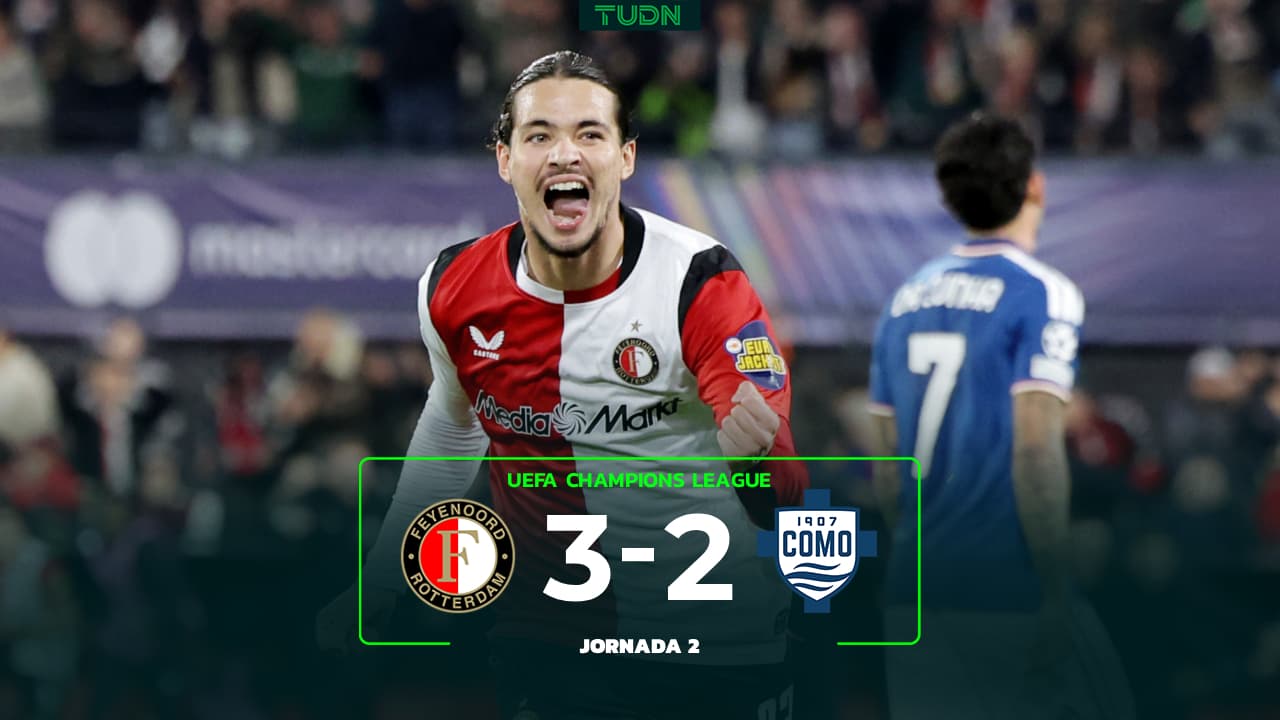 Resumen | Remontada de Feyenoord al Como en Champions League