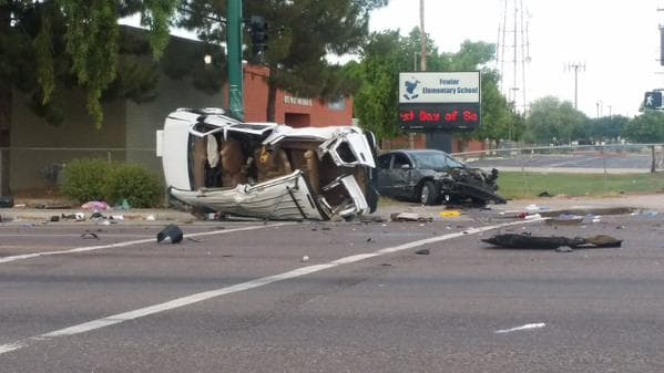 Al borde de la muerte niño víctima de choque