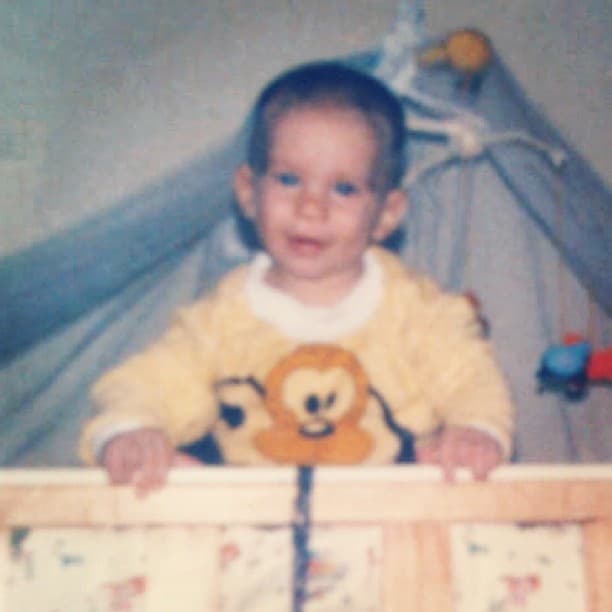 Este tierno bebé nació el 9 de diciembre de 1982 en Caracas, Venezuela.