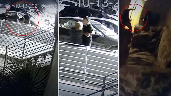 Hombre amenaza a su madre con un cuchillo de carnicero y policía responde