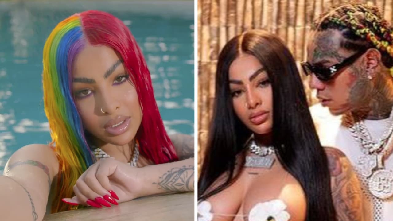 Tekashi se viste como Anuel y le regala tremendo fajo de billetes a Yailin