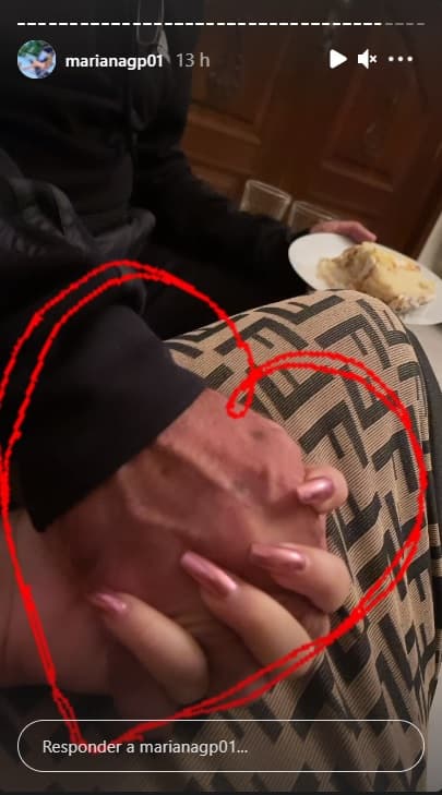 No solo fueron sus hijos los que compartieron momentos con Fernández Jr., sino también su novia Mariana González Padilla. En sus historias de Instagram dejó ver esta foto tomados de la mano con la que demuestran que siguen unidos y enamorados.