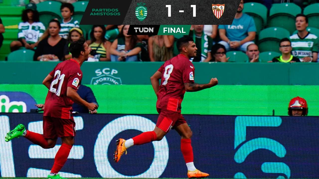 Tecatito Corona marcó gol del Sevilla en empate ante el Sporting Lisboa