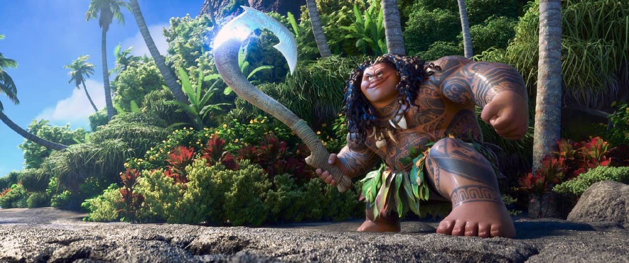 Maui, personaje de Dwayne Johnson en 'Moana'