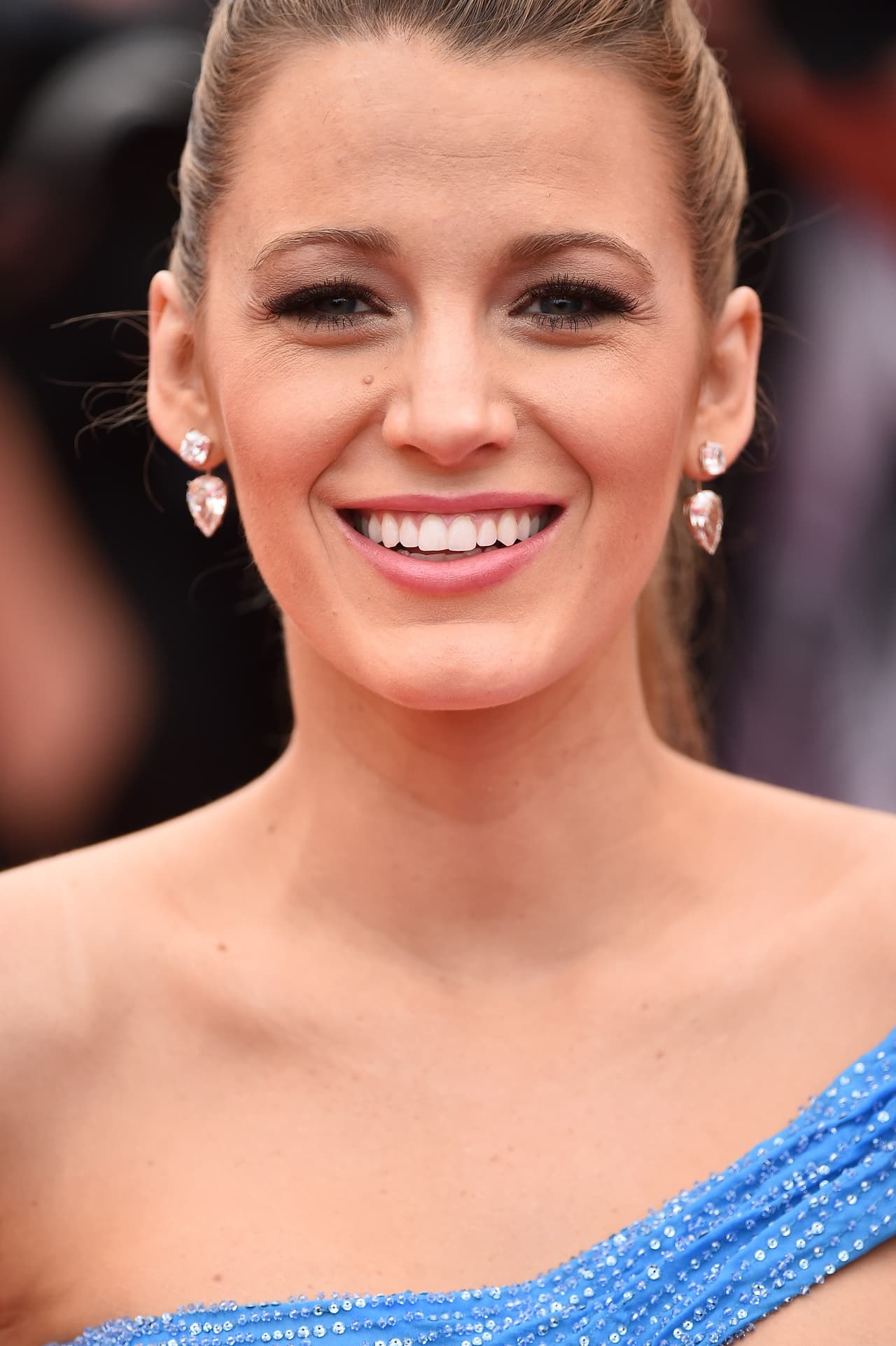 Y Blake era pura sonrisas en la alfombra roja.