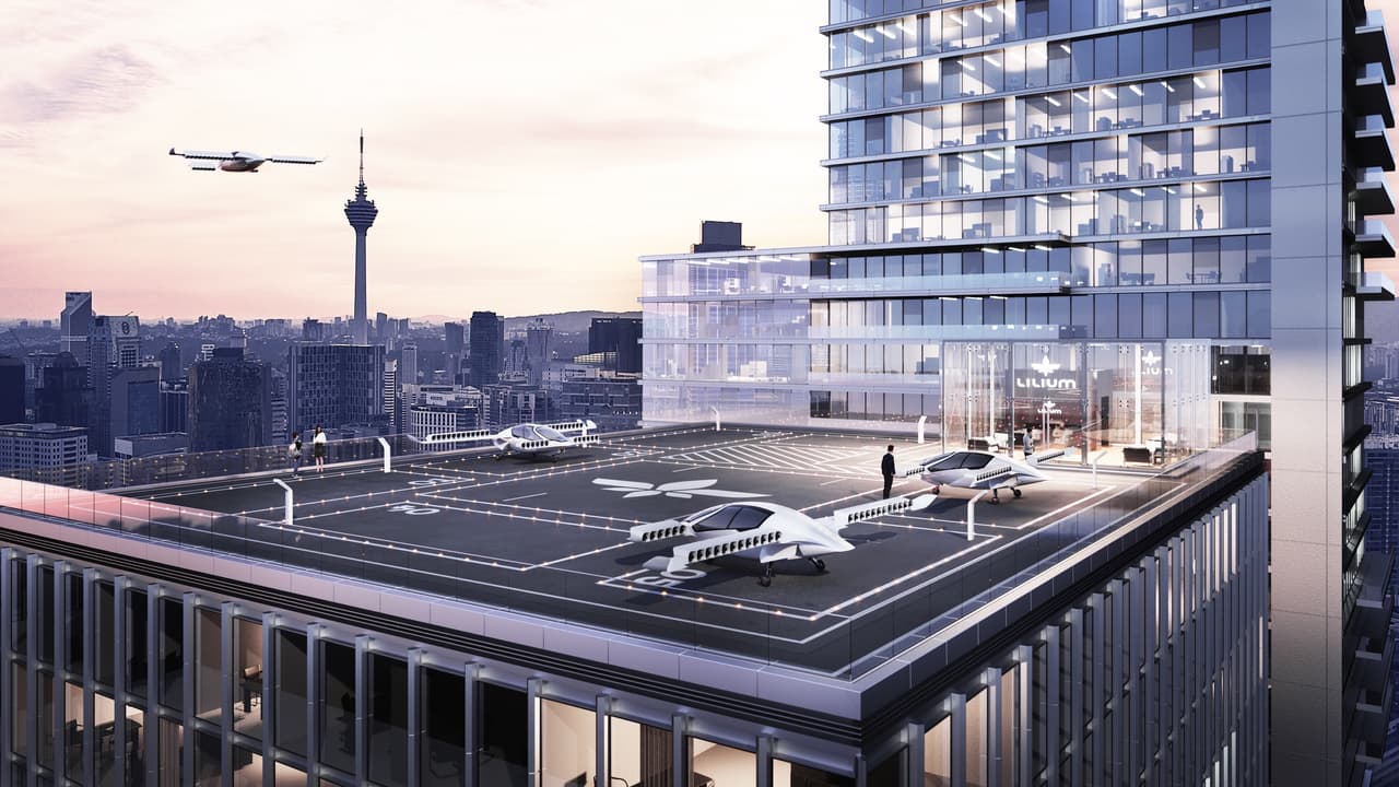 Para Lilium Aviation quiere sacar el trasporte urbano de las calles y subirlo a los cielos.