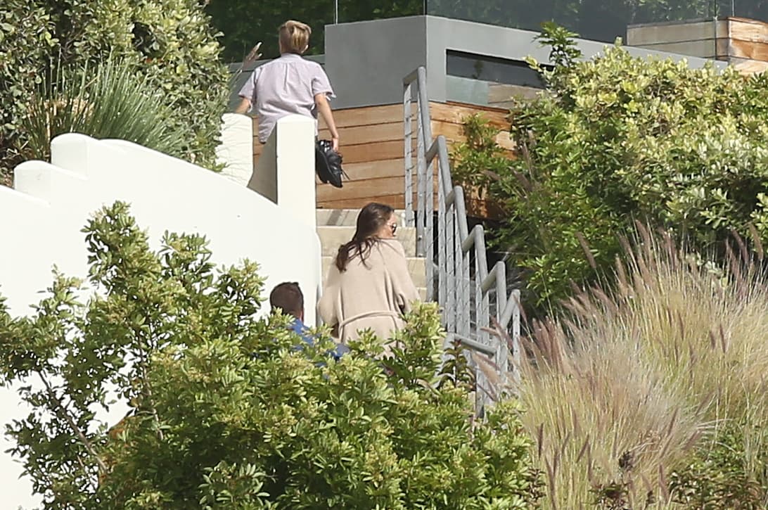 La diva se refugió en una mansión en Los Ángeles.