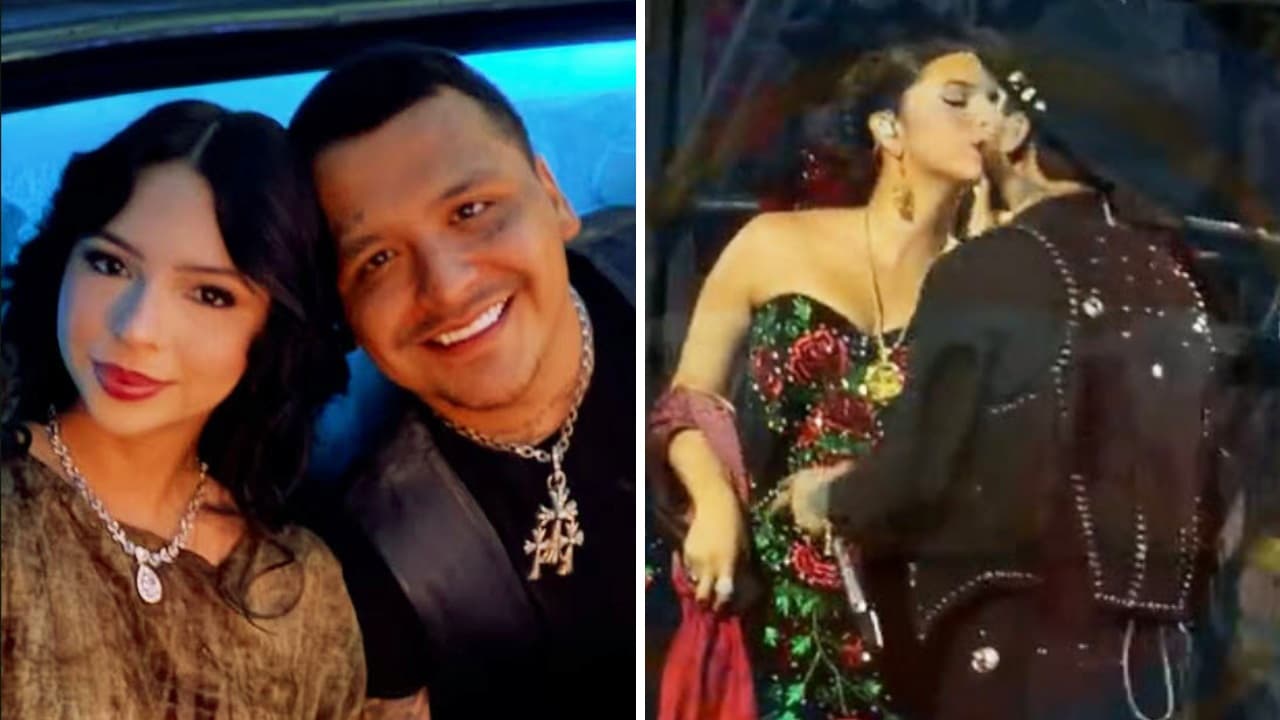 ¡Nodal y Ángela Aguilar lo vuelven a hacer! Se dejan ver muy enamorados al cantar juntos