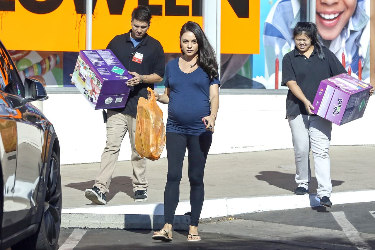 Así la vimos hace una semana, de compras.