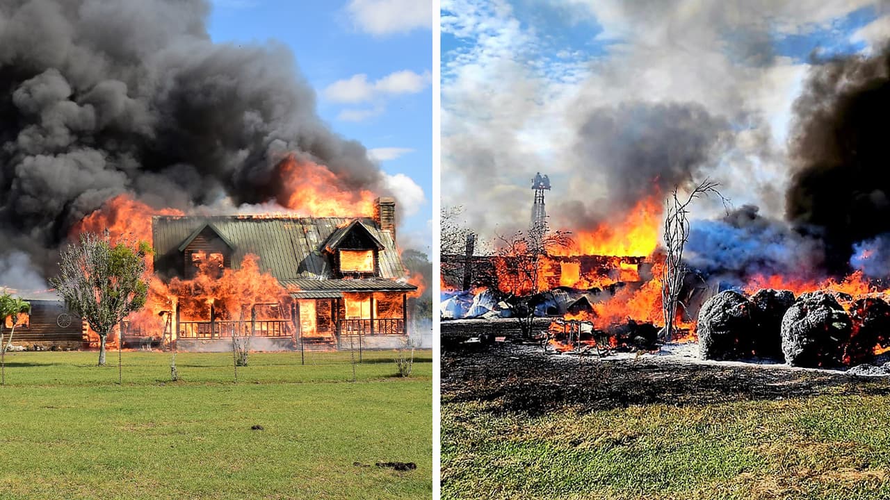 Usan más de 28,000 galones de agua para detener incendio de cabaña en Plant City