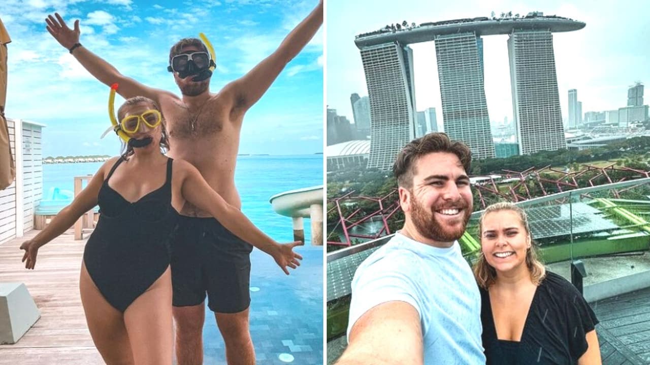 Pareja presume que viaja 10 veces al año gracias a que no tienen hijo